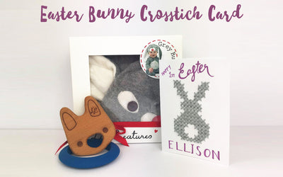 Cross Stitch Bunny Easter Cards To Make Yourself