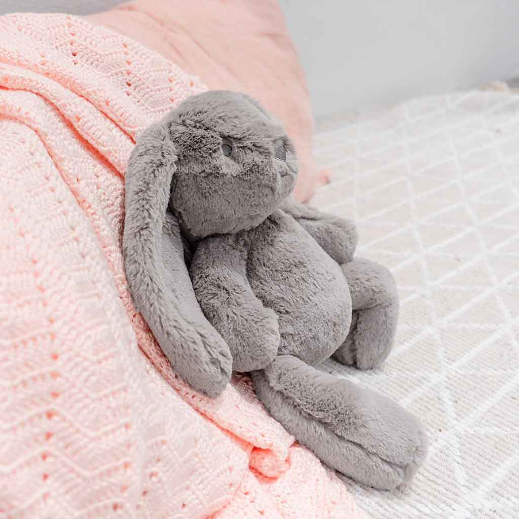 Grey Bunny Huggie Plush Toy | Lil' Creatures