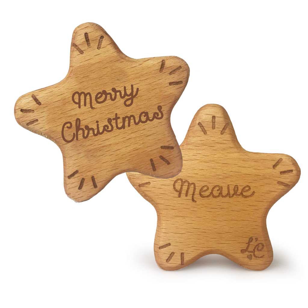 Lil' Christmas Wooden Star Rattle – Lil' Creatures